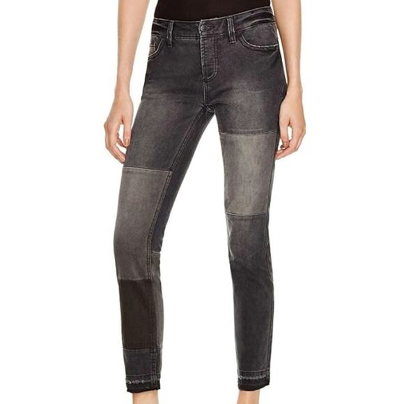 Free People Patched Relaxed Patchwork Size 26 Skinny Jeans - Picture 1 of 5